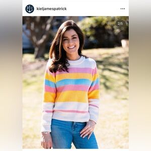 Kiel James Patrick sunset stripe sweater size medium